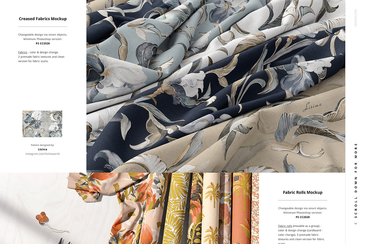 Fabric Factory v.6 Mockup Bundle, a Merchandise Mockup by creatsy5 (Photo 10 of 13)