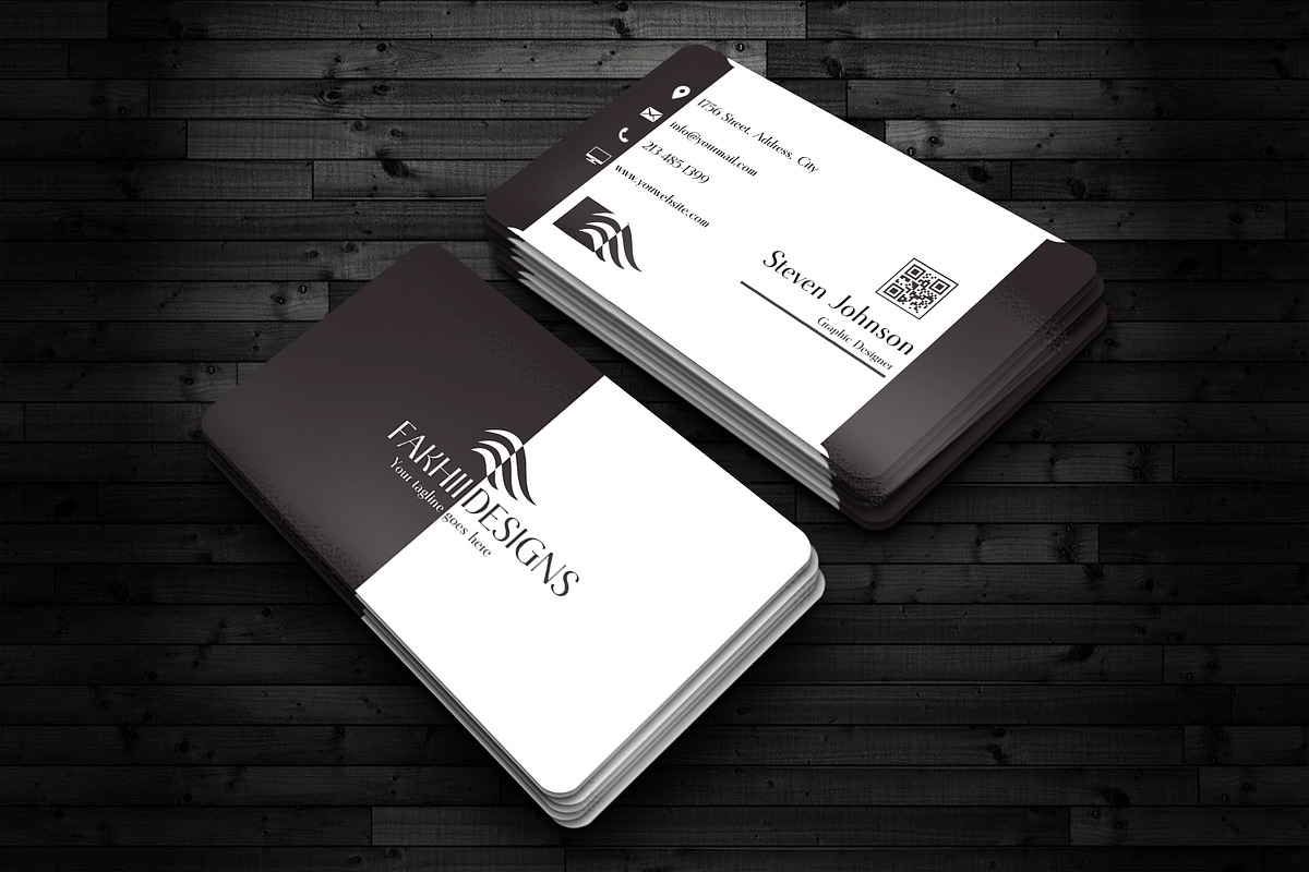 Business Card Canva Template, a Business Card Template by FakhiiDesigns (Photo 2 of 6)