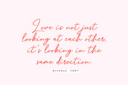 Nichole – Romantic Handwritten Font, a Script Font by Mahesans Co (Thumbnail 5 of 7)