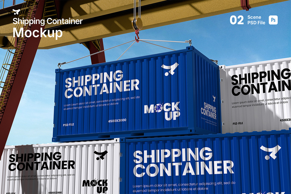 Shipping Container Mockup, a Cups & Container Mockup by Rielismee (Photo 1 of 5)
