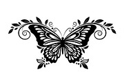 Butterfly Floral Vintage Frame Bundl, an Illustration by Creativeshirt (Thumbnail 22 of 51)
