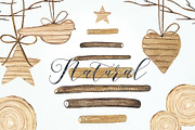 Natural Winter Watercolor clipart, a Graphic by LABFcreations (Thumbnail 3 of 7)