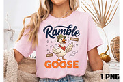 Ramble Goose Funny Goose PNG, a Seasonal Illustration by DreamCafeArt (Thumbnail 2 of 4)
