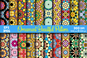 Ethnic Ornament Pattern Background