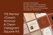 Mentor/Coach Clean Insta Kit | CANVA, a Social Media Template by Elokka Std. (Thumbnail 2 of 9)
