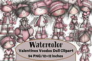Valentines Voodoo Doll Clipart, an Illustration by Design Market (Thumbnail 1 of 3)