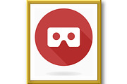 Modern Vector VR Logo in the Circle, an Icon by FineArtStudio (Thumbnail 3 of 3)