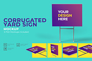 Corrugated Yard Sign Mockup, an Advertising Mockup by IFBdesign (Thumbnail 1 of 11)