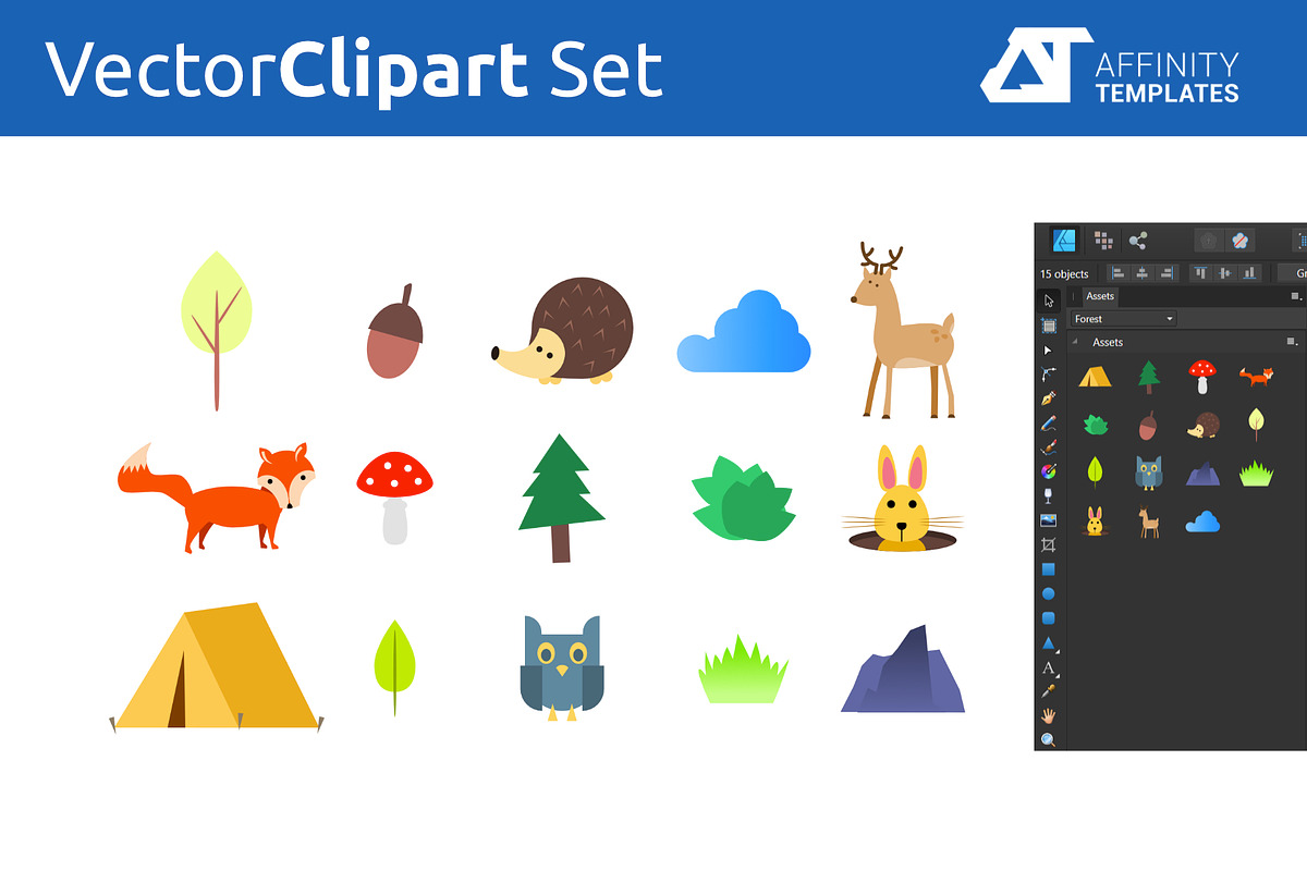 Affinity Designer ClipArt Sets, an Object Graphic by Affinity Templates (Photo 8 of 10)