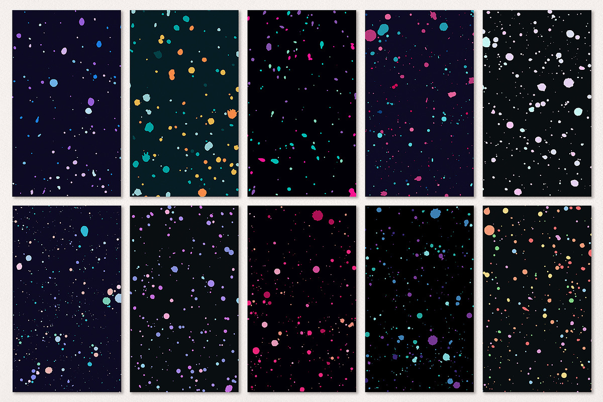 Ink Splatter Patterns Volume 002, a Pattern Graphic by Megs Lang