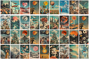 Retro Surreal Collage Posters, a Background Graphic by Amiraliya (Thumbnail 8 of 9)
