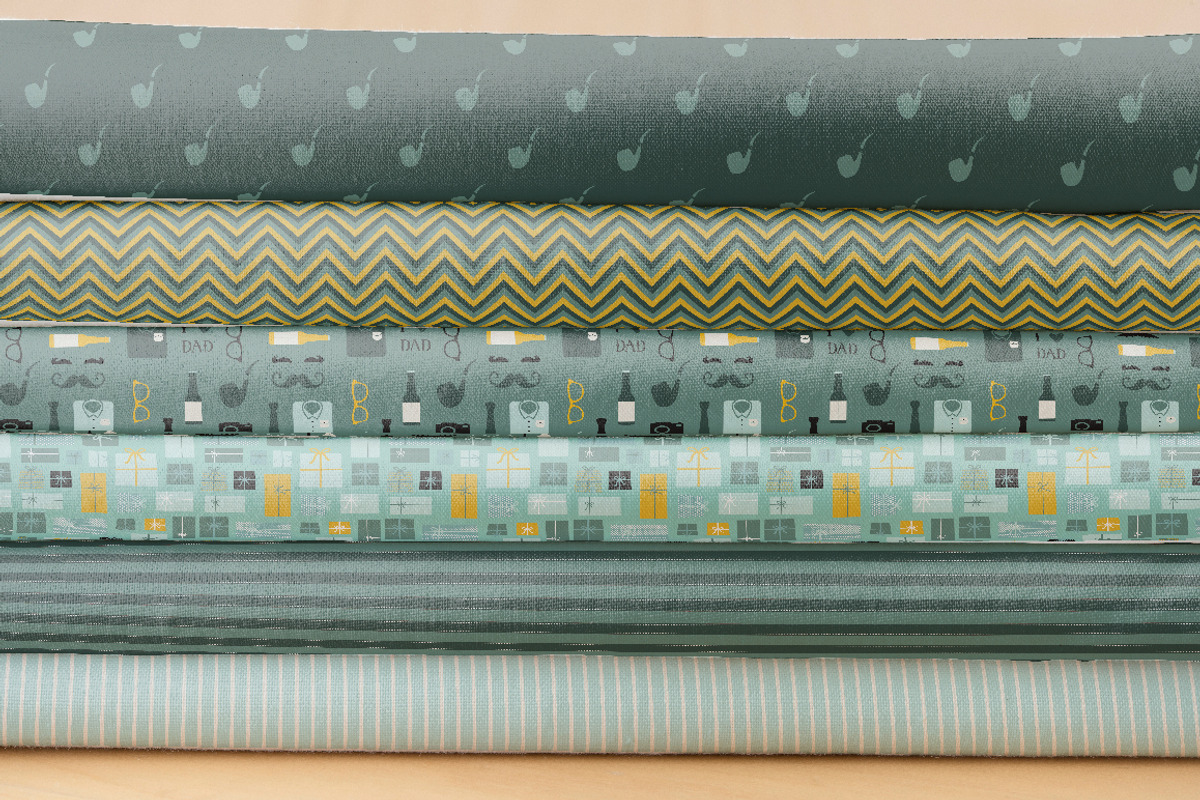 Father's Day Seamless Patterns, a Decorative Illustration by jenny lipets (Photo 5 of 6)