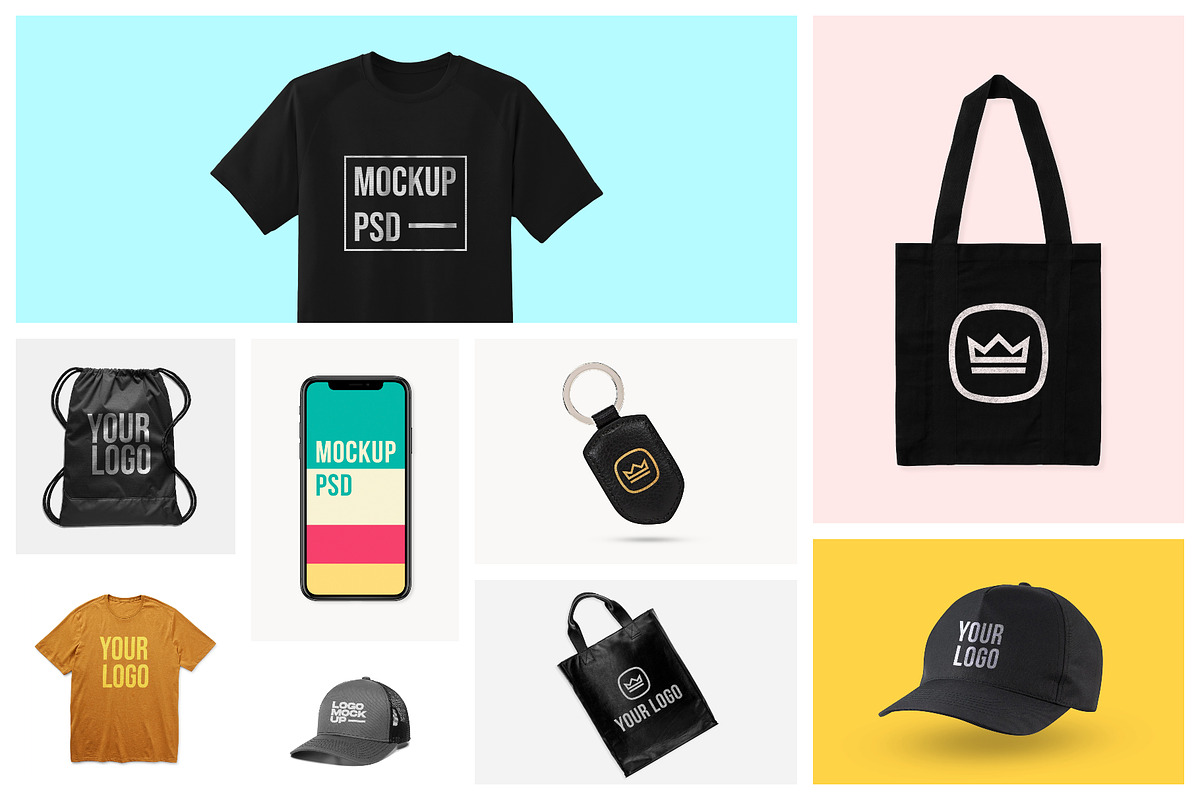 20 Logo Mockups Branding Bundle, a Shirt Mockup by Creativeadi (Photo 2 of 23)