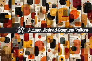 Autumn Abstract Seamless Pattern