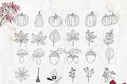 Autumn Procreate Stamp Brushes Kit, a Brush Add-On by Oh Mia Studio (Thumbnail 3 of 5)