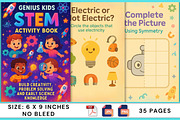 Genius Kids STEM Activity Book, a Stationery Template by Designmela01 (Thumbnail 7 of 7)