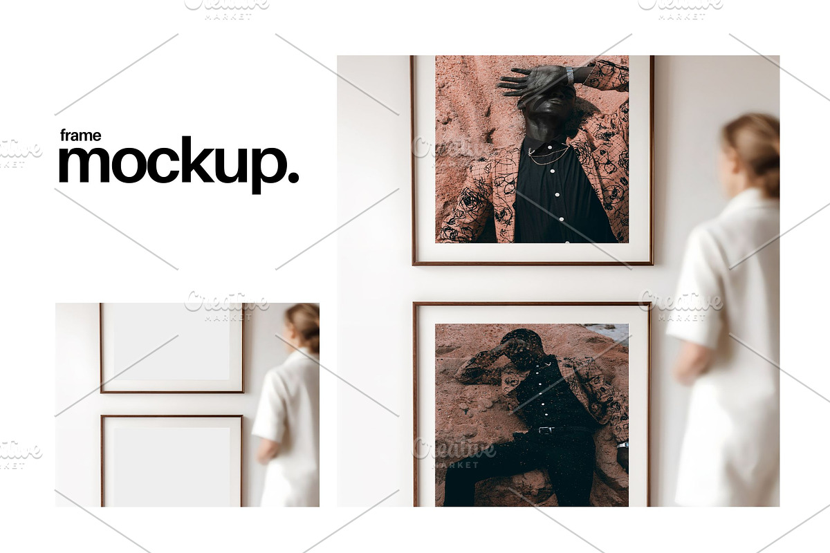 Frame Mockup #207, Black Portrait, a Print Template by Kzara Visual Concepts