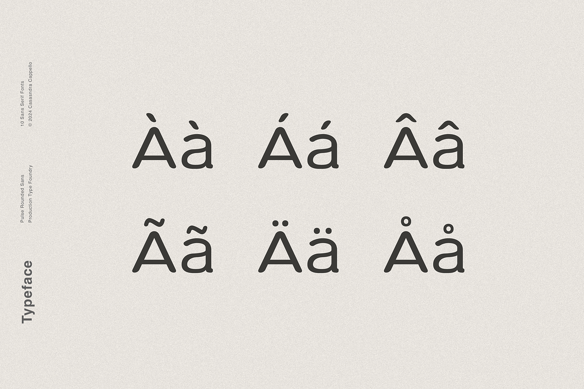 Pulse Rounded - A Modern Typeface, a Sans Serif Font by Cassandra Cappello (Photo 7 of 10)
