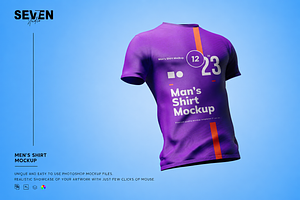 Sport T-Shirt Perspective Mockup, a Shirt Mockup by Se٧enStudio