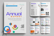 Corporate Annual Financial Report, a Brochure Template by MightyDesign (Thumbnail 1 of 6)