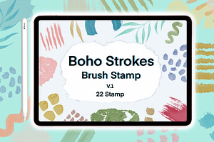 Procreate Strokes Boho Brush Stamp