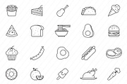100 Food Icons, an Icon by Graphic Pear (Thumbnail 1 of 5)