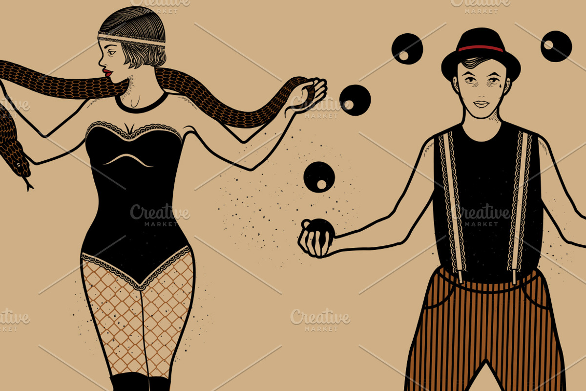 Circus set, an Illustration by Moloko88 (Photo 8 of 11)