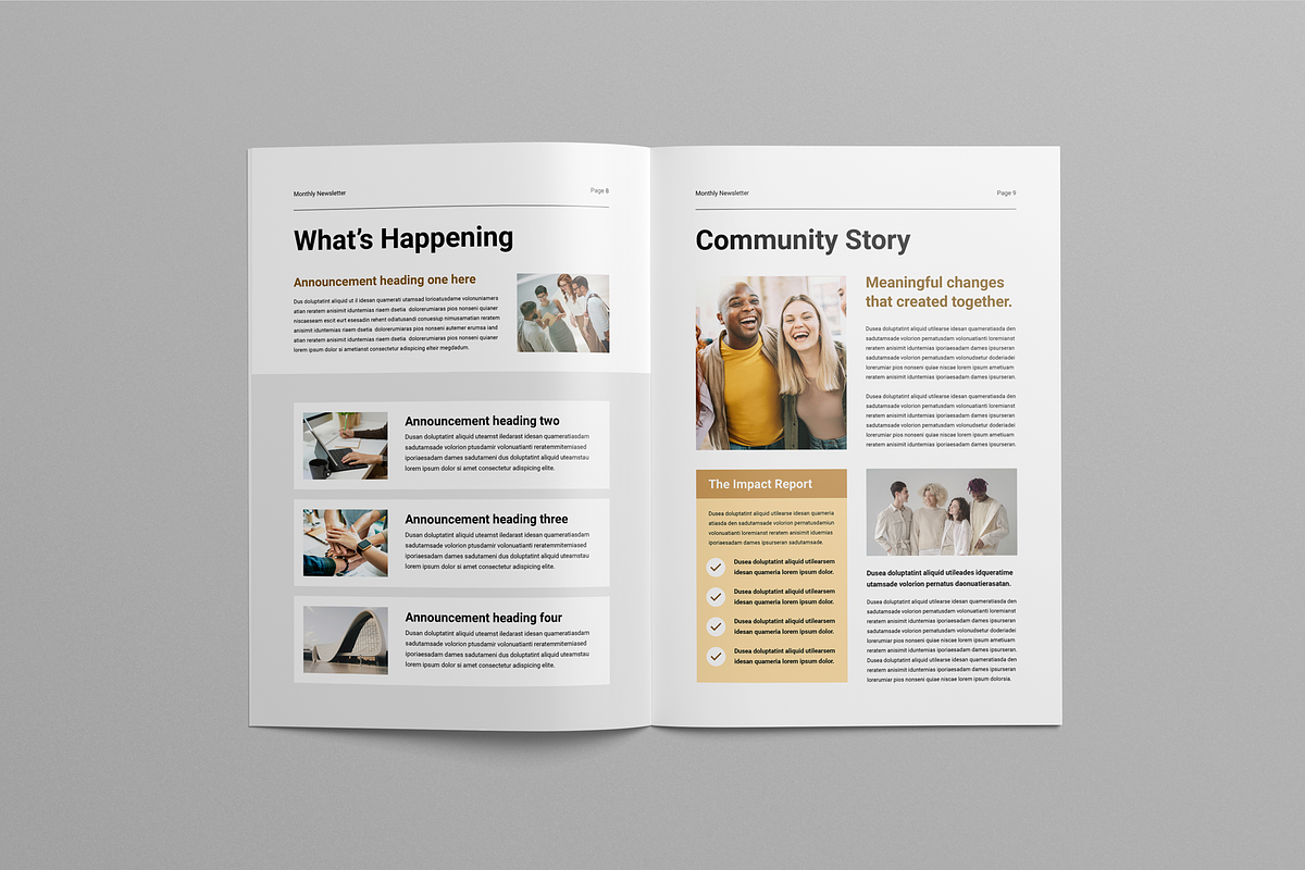 Newsletter | Canva & InDesign, a Magazine Template by Leaflove (Photo 5 of 10)