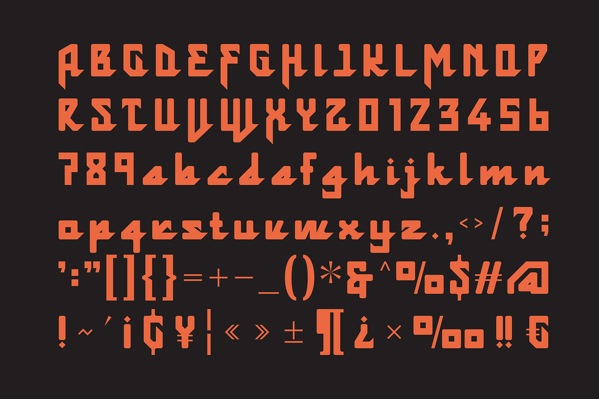 Tughra - Arabic Techno, a Script Font by MaikoHatta (Photo 6 of 8)