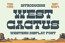 West Cactus - Western Display Font