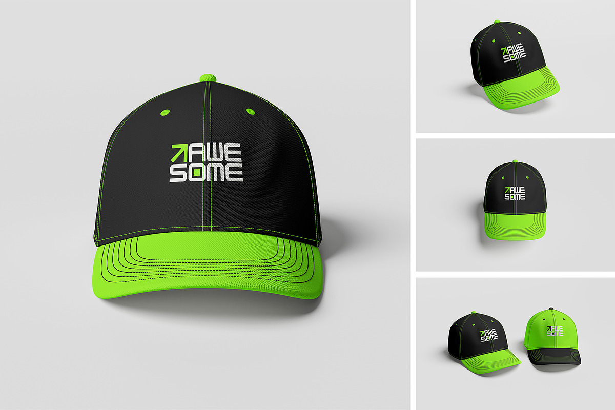 High Quality Realistic Cap Mockup, a Product Mockup by AKMAL STUDIO (Photo 1 of 5)