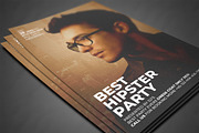 Hipster Party Flyer, a Flyer Template by AfzaalGraphics (Thumbnail 3 of 4)