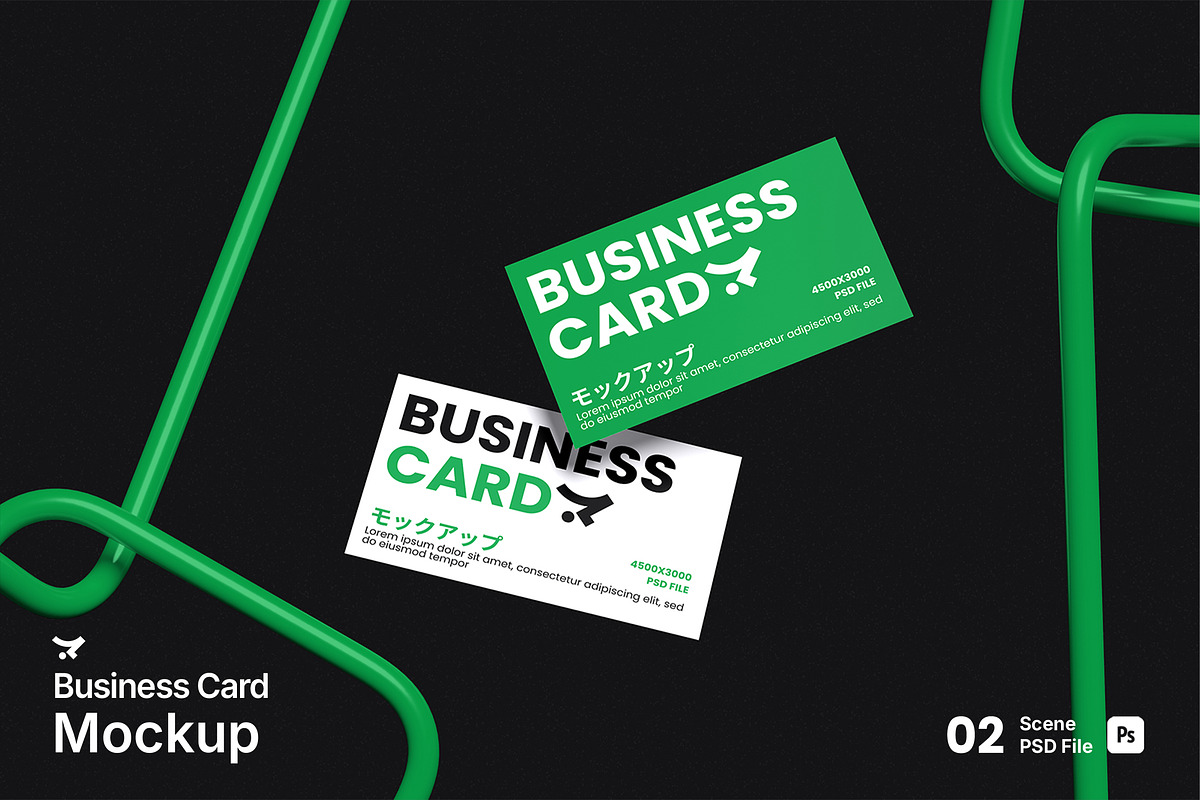 Business Card Mockup, an Advertising Mockup by Rielismee (Photo 1 of 5)