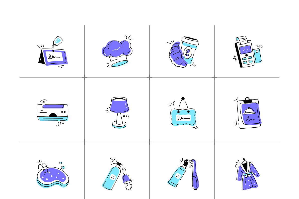 Animated Hotel Icon Set, a Duotone Icon by Vectors Market (Photo 6 of 8)
