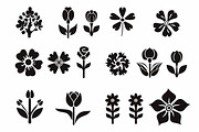 Abstract Floral Silhouette Bundle, an Illustration by Creativeshirt (Thumbnail 8 of 10)