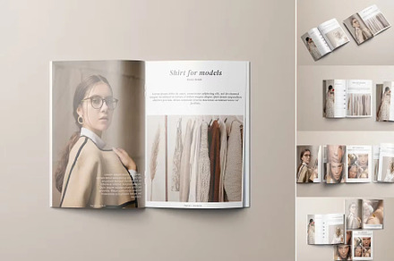 Brochure Mockup Mockup Set, a Books & Magazine Mockup by PaperMoon