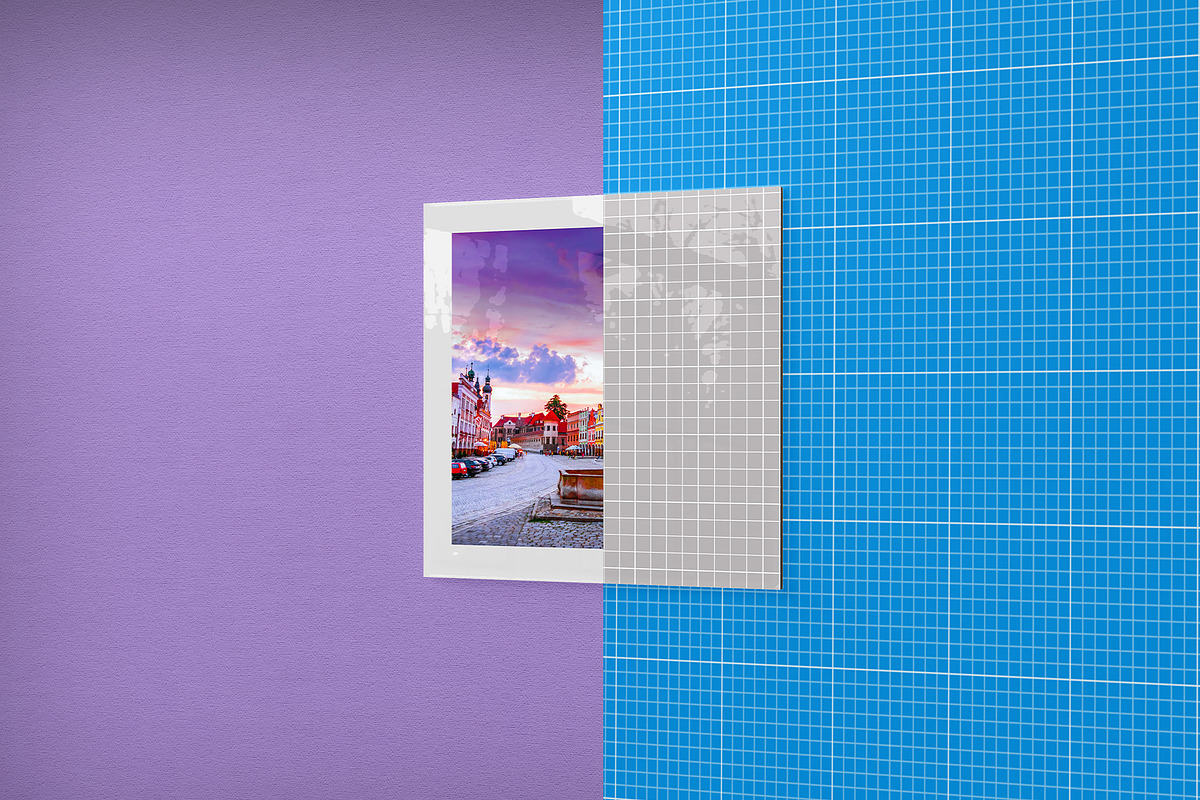 Glass Poster Canvas Mockup - 6 views, an Advertising Mockup by Illusiongraphic (Photo 10 of 18)