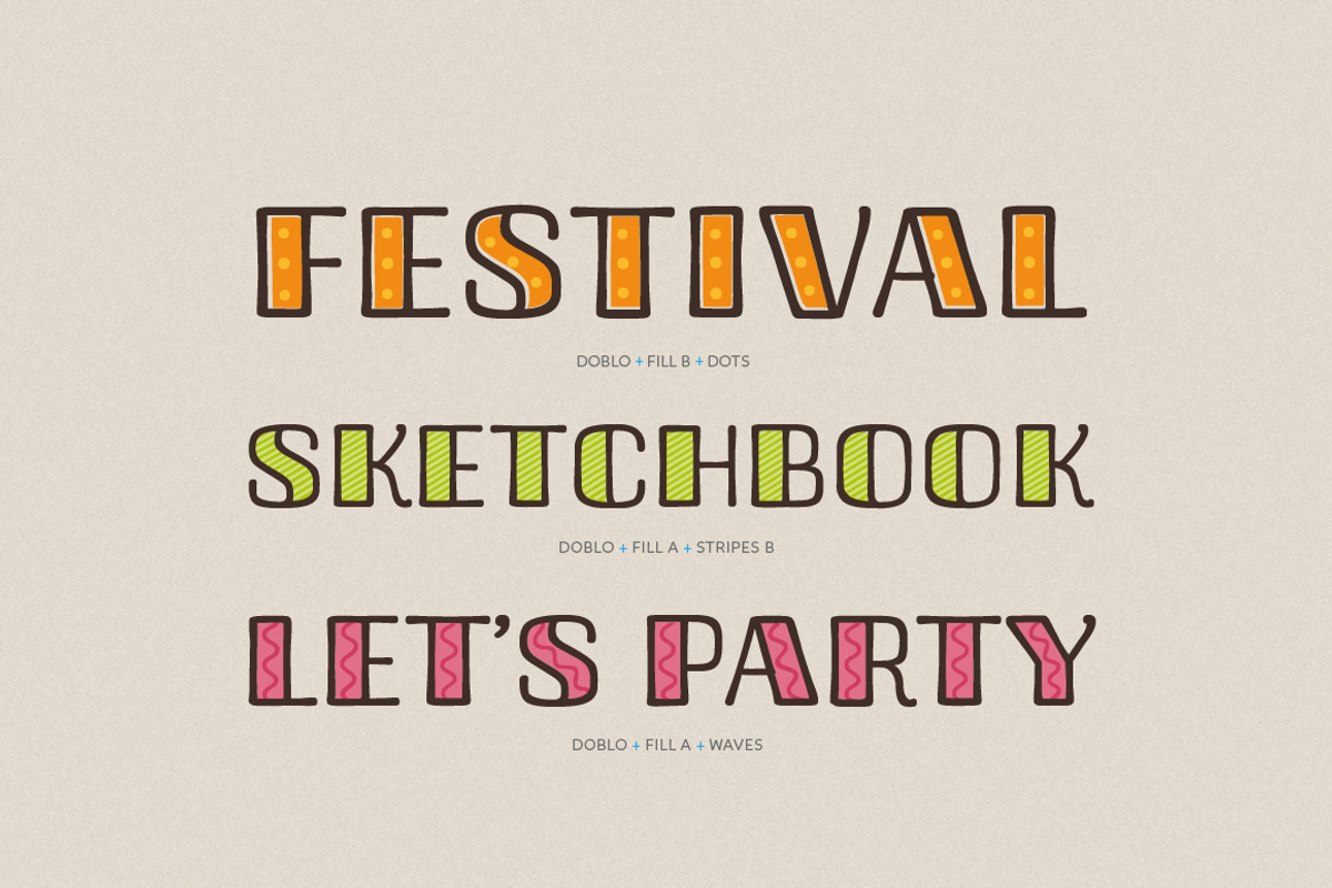 Doblo Typeface preview 2