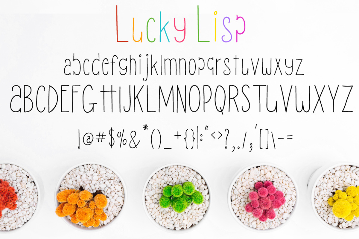 Lucky Lisp // Organic Font Family, a Sans Serif Font by by Masselyn (Photo 6 of 8)