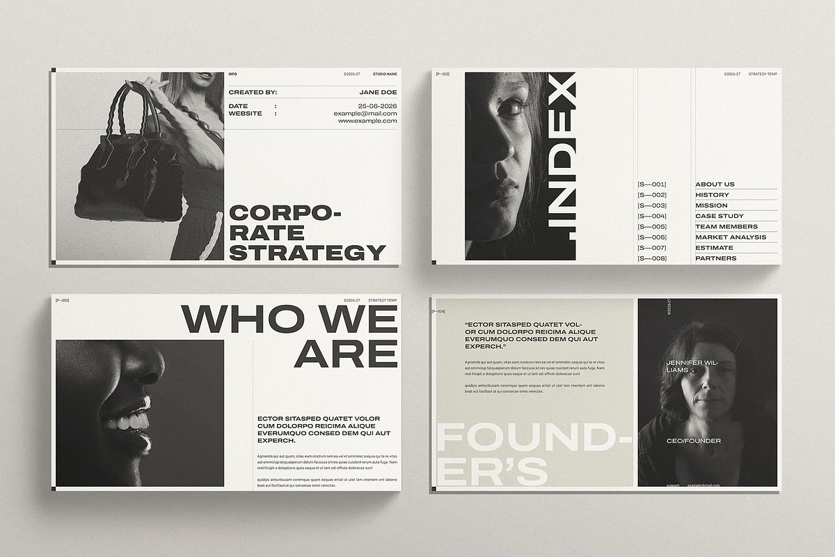 Strategy Presentation Template, a Presentation Template by E-Type (Photo 2 of 6)