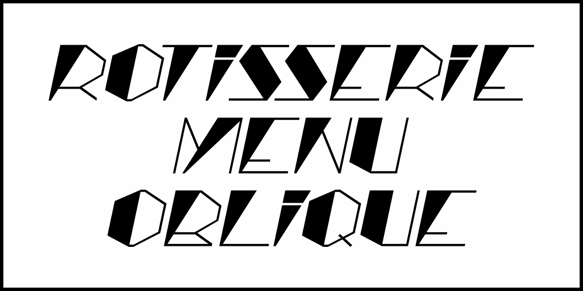 Rotisserie Menu JNL, a Font by Jeff Levine Fonts (Photo 4 of 5)