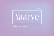 Yaarve Typeface, a Font by Newface (Thumbnail 1 of 7)