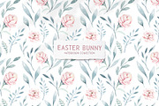 Easter bunny watercor collection, an Animal Illustration by Peace ART (Thumbnail 8 of 13)