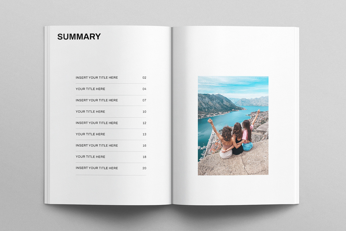 Photo Album Book Template, a Magazine Template by E-Type (Photo 2 of 8)