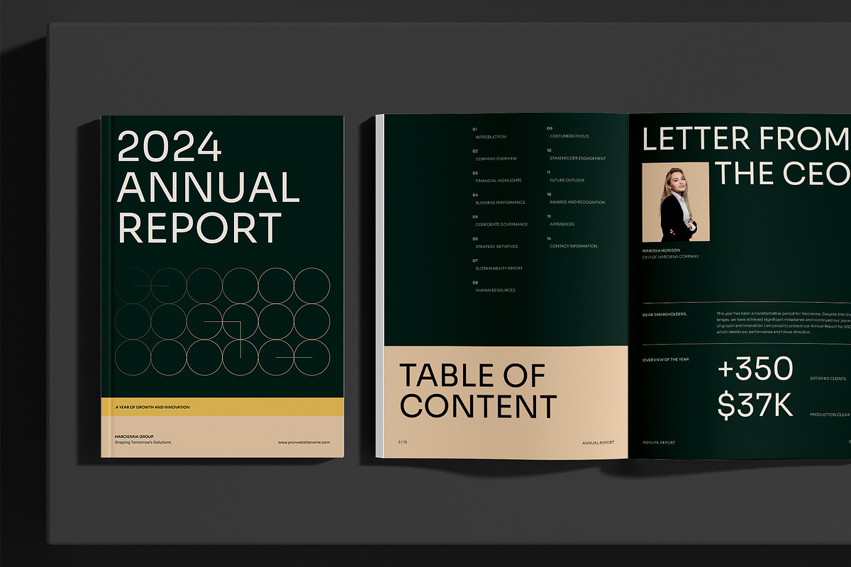 Annual Report, a Brochure Template by Neermana (Photo 2 of 10)