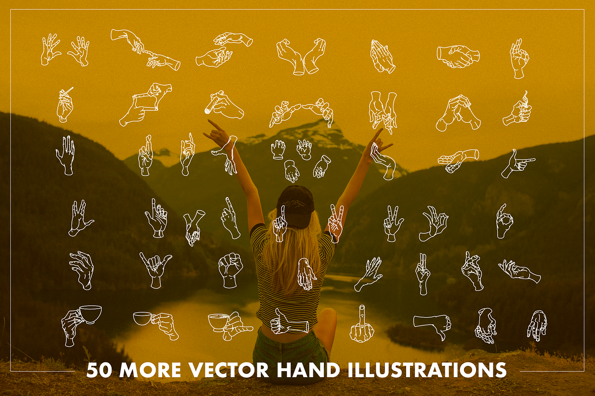 Vector Hand Illustrations Set 2, an Illustration by Inkwell Supply Co (Photo 4 of 27)