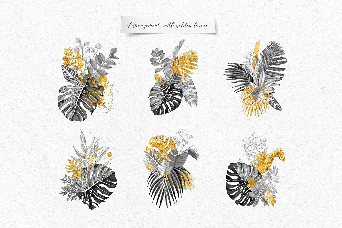 Tropical gold, a Decorative Illustration by handsketched (Photo 7 of 15)