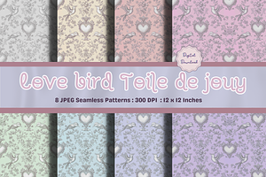 Love Bird Seamless Pattern