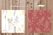 Wildflowers Digital Papers, a Pattern Graphic by Hand drawn Boutique (Thumbnail 8 of 8)
