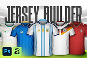4K Jersey BUILDER Mockup Templates, a Shirt Mockup by Creathift (Thumbnail 1 of 8)